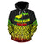 American Samoa Polynesian Zip up Hoodie Reggae Pride Map and Seal - Polynesian Pride