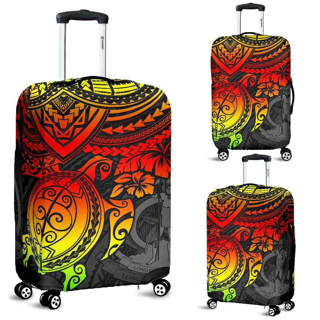 Vanuatu Polynesian Luggage Covers - Reggae Turtle - Polynesian Pride