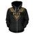 Fiji All Over Zip up Hoodie Gold Sailor Style - Polynesian Pride