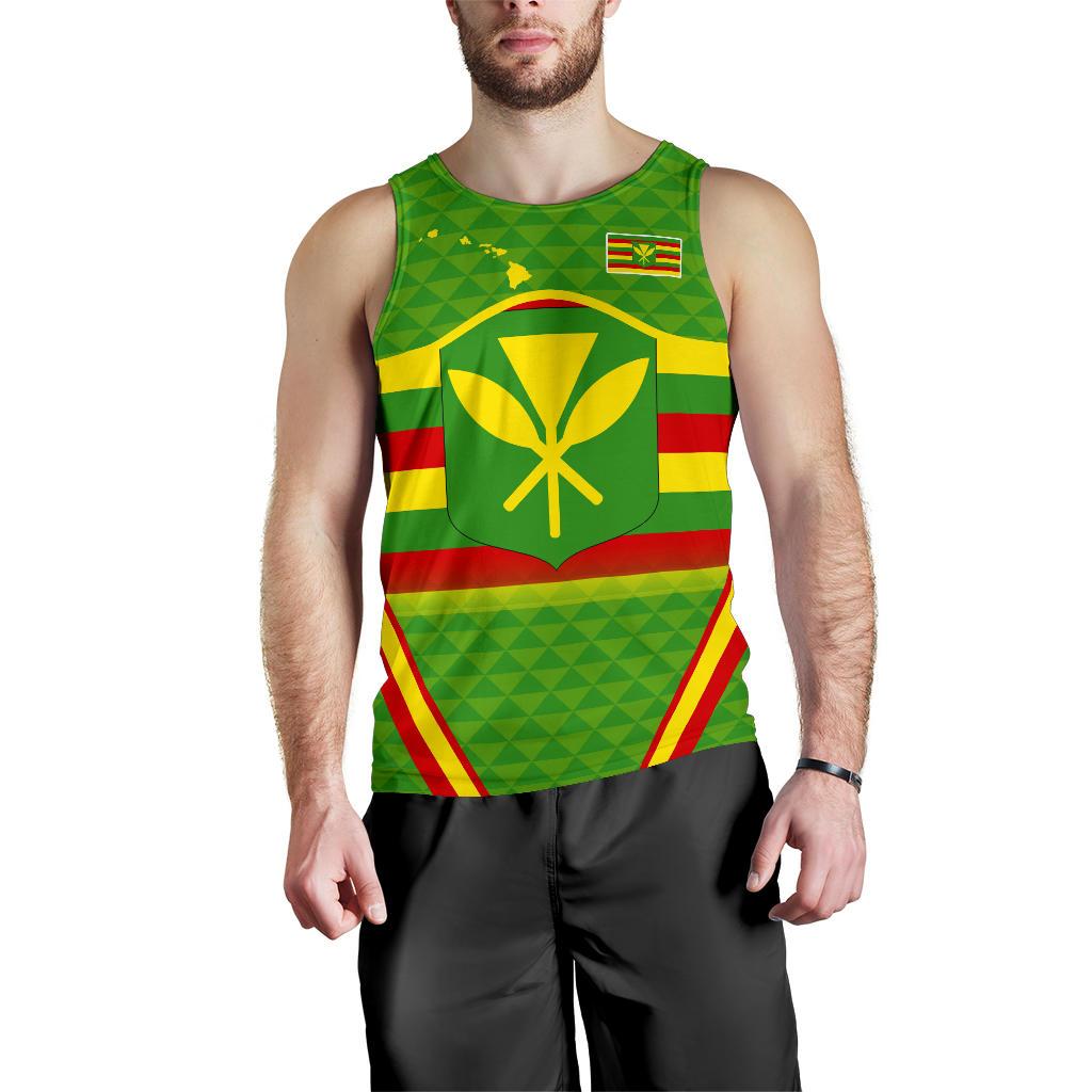 Hawaii Kakau Kanaka Maoli Men's Tank Top Line Sport - Polynesian Pride