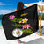 Niue Polynesian Sarong - Plumeria Tribal Women One Size Black - Polynesian Pride