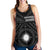 Marshall Women's Racerback Tank - Marshall Seal With Polynesian Tattoo Style ( Black) - Polynesian Pride