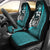 Samoa Polynesian Car Seat Covers Turquoise - Turtle With Hook Universal Fit Turquoise - Polynesian Pride