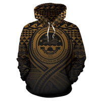 Federated States of Micronesia All Over Hoodie Lift up Gold - Polynesian Pride