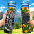 Palau Custom Personalised Hydro Tracking Bottle - Seal Spiral Polynesian Patterns Hydro Tracking Bottle - Palau 32oz Large Black - Polynesian Pride