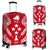 Kosrae Polynesian Luggage Covers Map Red White Red - Polynesian Pride