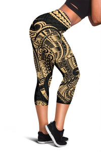 Polynesian Rising 12th Capris A6 Women Black - Polynesian Pride