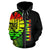 Tahiti (French Polynesia) Polynesian Zip up Hoodie Reggae Line - Polynesian Pride