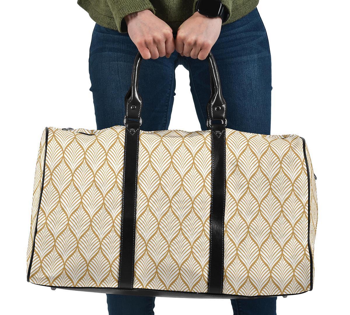 Hawaii Leaves Seamless Pattern Hawaii Travel Bag Travel Bag One size Black - Polynesian Pride