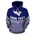 Tonga Polynesian Custom Hoodie Blue Pride Map nd Seal - Polynesian Pride