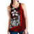 Chuuk Micronesia Women's Racerback Tank Red - Turtle With Hook - Polynesian Pride