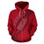 Tahiti French Polynesia All Over Zip up Hoodie DNA Style - Polynesian Pride