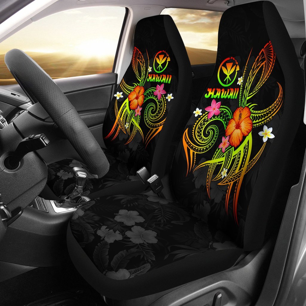 Polynesian Hawaii Car Seat Covers - Legend of Kanaka Maoli (Reggae) Universal Fit Reggae - Polynesian Pride