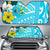 Chuuk Auto Sun Shades - Polynesian Pattern Aquamarine Stone Color Auto Sun Shade Universal Fit GOLD - Polynesian Pride