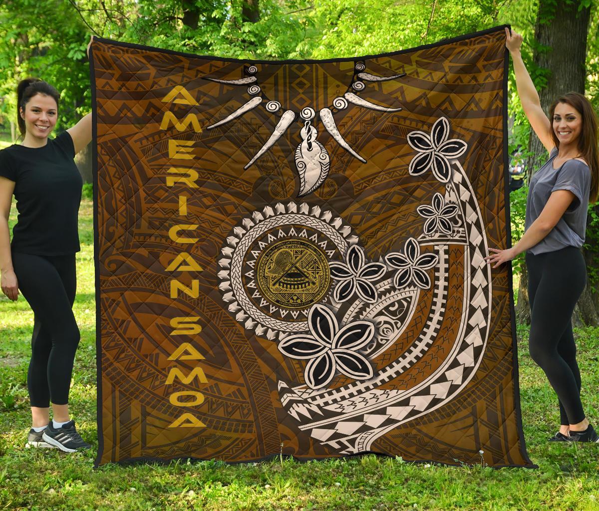 American Samoa Premium Quilt - Polynesian Boar Tusk - Polynesian Pride