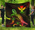 Hawaii Polynesian Premium Quilt - Turtle With Blooming Hibiscus Reggae - Polynesian Pride