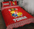 Tonga Quilt Bed Set - Tonga Coat Of Arms Red Version - Polynesian Pride