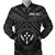 Kosrae Personalised Men's Bomber Jacket - Kosrae Flag In Polynesian Tattoo Style (Black) Black - Polynesian Pride