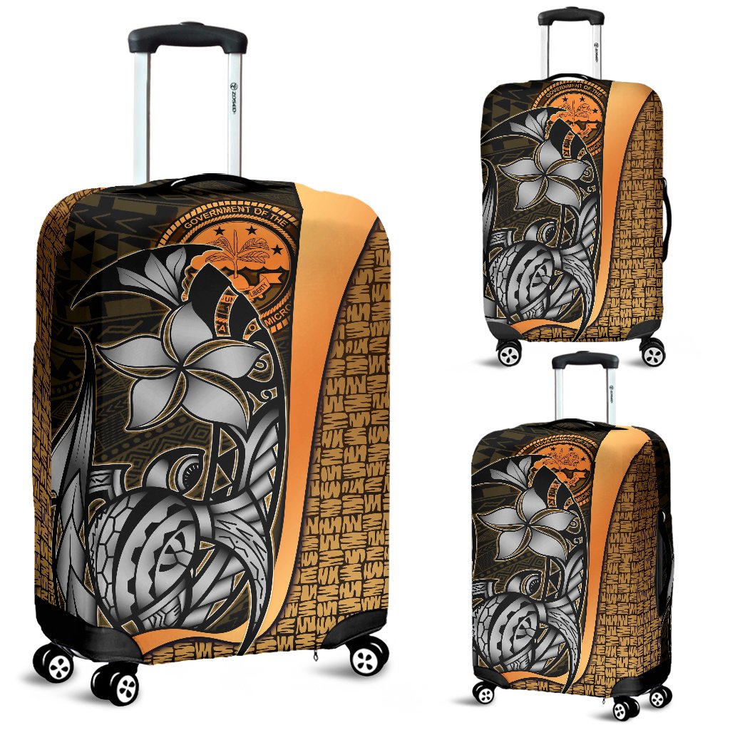 Federated States of Micronesia Luggage Covers Gold - Turtle With Hook Gold - Polynesian Pride