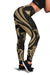 Papua New Guinea Women's Leggings - Gold Tentacle Turtle - Polynesian Pride