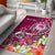 FSM Custom Personalised Area Rug - Turtle Plumeria (PINK) Pink - Polynesian Pride