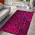 Hawaii Area Rug Polynesian Hawaiian Style Tribal Tattoo AH Rug Pink - Polynesian Pride