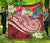 Polynesian American Samoa Premium Quilt - Summer Plumeria (Red) - Polynesian Pride