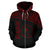 Chuuk All Over Zip up Hoodie Micronesia Curve Red Style - Polynesian Pride