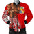 Tonga Men's Bomber Jacket - Polynesian Palm Tree Flag - Polynesian Pride