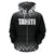 Tahiti All Over Zip up Hoodie Fog Black Style - Polynesian Pride