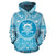 Tuvalu ll Over Hoodie Tuvalu Coat of rms Polynesian Flag Color Unisex Blue - Polynesian Pride