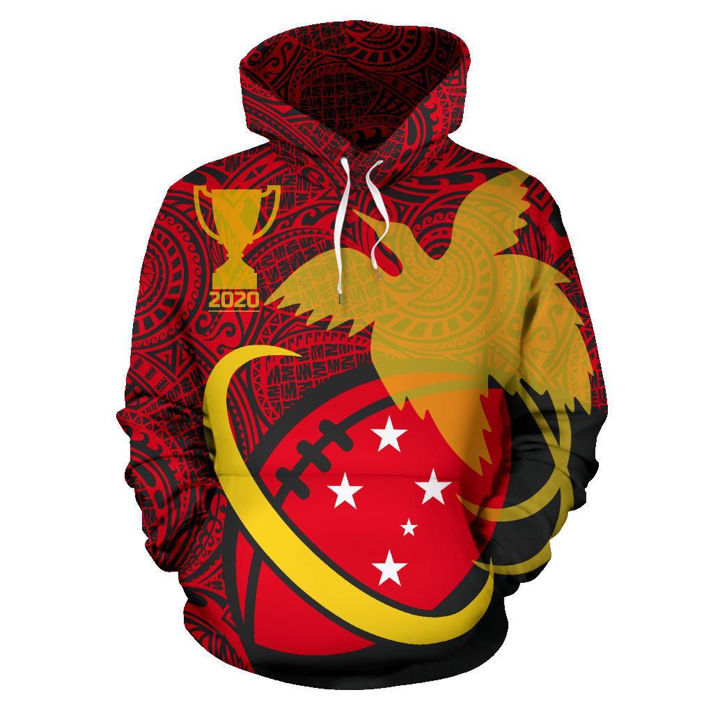 Papua New Guinea Rugby Hoodie Papua New Guinea Flag Rugby 2020 Polynesian Tattoo Style TH0 - Polynesian Pride