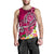 Tahiti Men's Tank Top - Turtle Plumeria (Pink) - Polynesian Pride