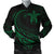 Hawaii Turtle Polynesian Mens Bomber Jacket - Green - Frida Style Green - Polynesian Pride