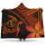 hawaiiHooded Blanket - Hawaii Turtle Plumeria Orange Hooded Blanket Orange - Polynesian Pride