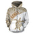 Hawaii Zip up Hoodie Hawaii Turtle Mermaid Polynesian Tattoo White Gold Version - Polynesian Pride