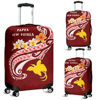 Papua New Guinea Luggage Covers - PNG Seal Polynesian Patterns Plumeria - Polynesian Pride