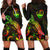 Guam Polynesian Hoodie Dress - Turtle With Blooming Hibiscus Reggae Reggae - Polynesian Pride