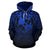 Tonga All Over Hoodie Lift up Blue - Polynesian Pride