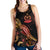 Vanuatu Polynesian Women Tank Top - Turtle With Blooming Hibiscus Gold - Polynesian Pride