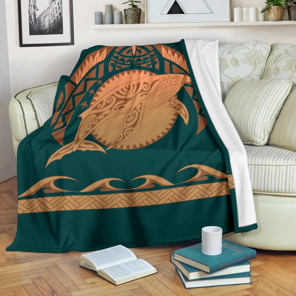 Polynesian Shark Hawaii Premium Blanket - Hi Style White - Polynesian Pride