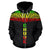 Chuuk All Over Zip up Hoodie Reggae Neck Style - Polynesian Pride