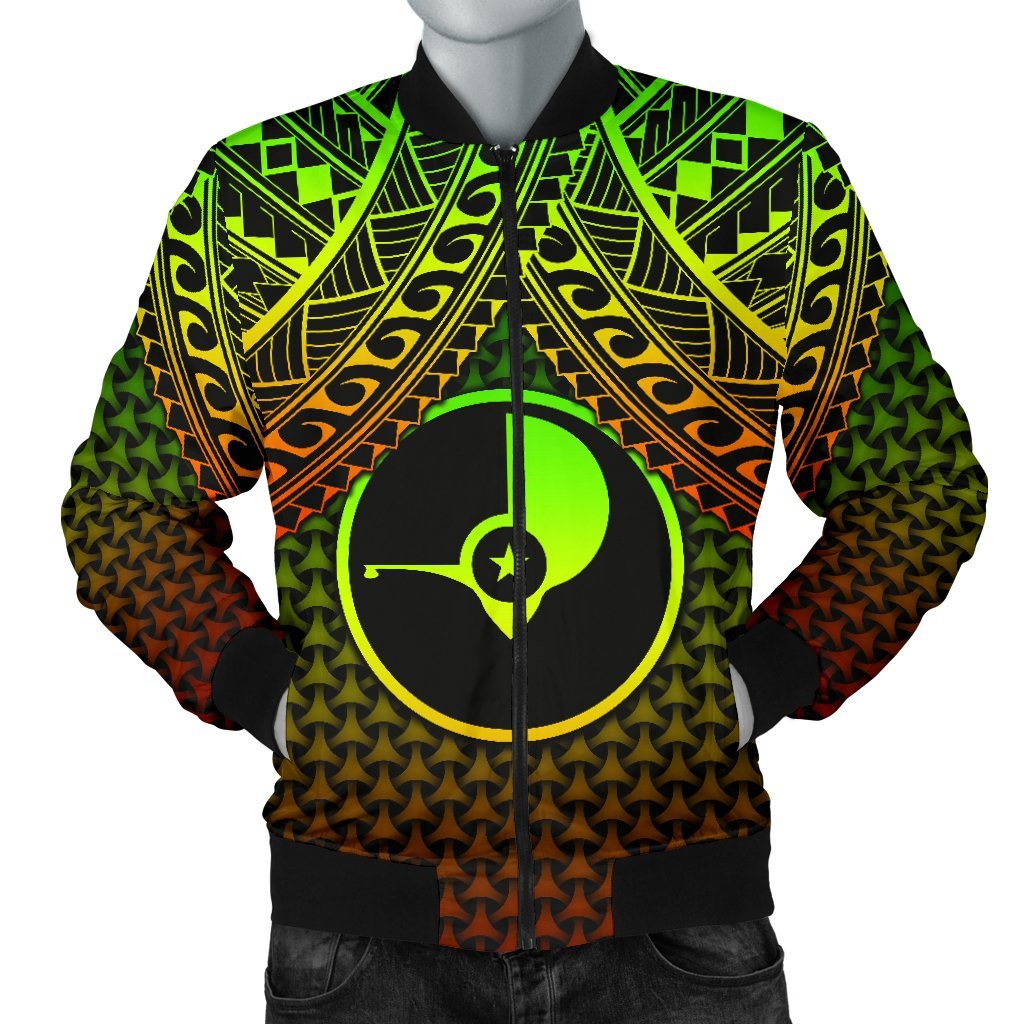 Polynesian Yap Personalised Men's Bomber Jacket - Reggae Vintage Polynesian Patterns Reggae - Polynesian Pride