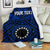 Cook Island Personalised Premium Blanket - Seal With Polynesian Tattoo Style ( Blue) - Polynesian Pride