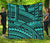 Polynesian Tribal Premium Quilt - Polynesian Tattoo Blue - Polynesian Pride