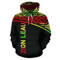 Zion leau All Over Hoodie PP1282 Unisex Reggae - Polynesian Pride