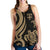 Fiji Polynesian Women Racerback Tank - Gold Tentacle Turtle - Polynesian Pride