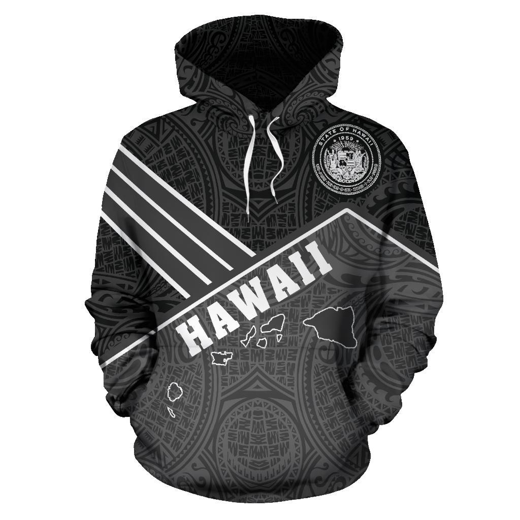 Hawaii Map Hoodie - Polynesian Pride