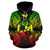 Tonga Polynesian ll Over Hoodie Map Reggae - Polynesian Pride