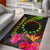 Cook Islands Polynesian Area Rug - Hibiscus and Banana Leaves Reggae - Polynesian Pride